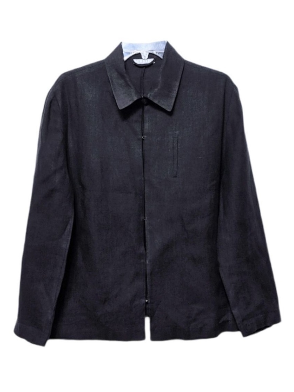 HIRSCH Black 100% Linen Short Jacket 12